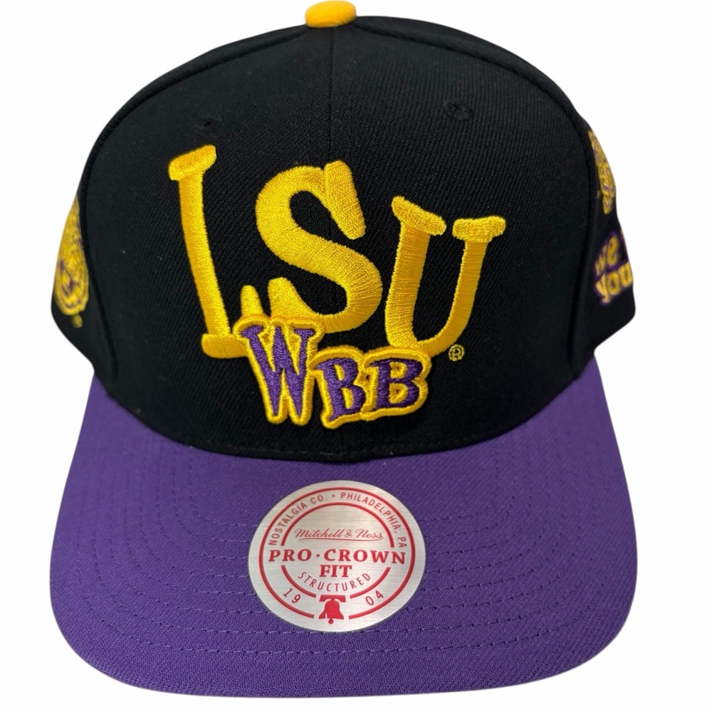 Mitchell & Ness LSU Tigers purple snapback hat